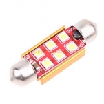 Светодиодная лампа Festoon Bulb  6LED 3030SMD 1W canbus 31-39мм (C5W)